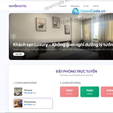 Hệ thống quản lý đặt phòng khách sạn